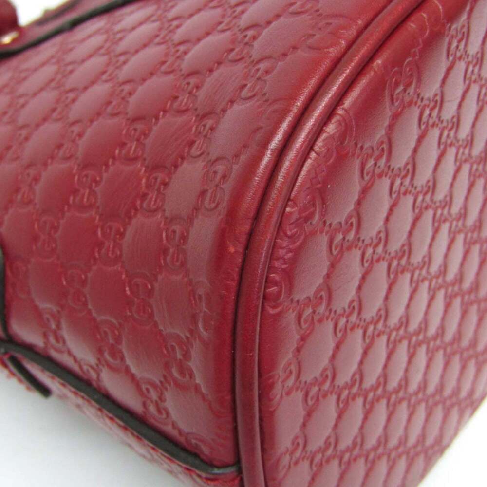 GUCCI Red Leather Shoulder Bag - Picture 4 of 16